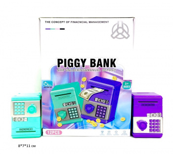 Сейф арт. JKL-030 Копилка цвета микс (12 шт.) шоубокс_•~)