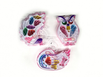 Набор косметики арт. ZS001-2 "Ассорти" сова, павлин, лебедь (24 шт.) шоубокс=