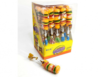 Мармелад арт. 800005/00531/791243/170011 "Гамбургер" на палочке 20 шт. в кор.,#