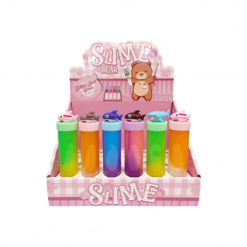 Лизун арт. RF-1882 Колба "Акула" 118 г 16*3 см (24 шт.) шоубокс