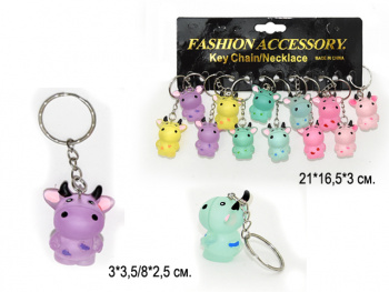 Брелок арт. 003 Бычок "Цветной матовый" 12 шт. в пак.