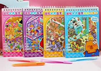 Румбокс арт. 3D16-209 Блокнот с наклейками Капибара в ассортименте