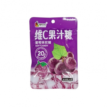 Мармелад арт. 502128-1 Фруктовый Виноград 24 г 20 шт. в кор.;'