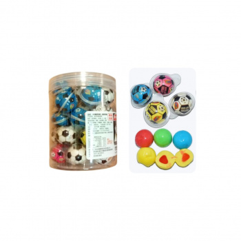 Мармелад арт. 345170-3 Жевательный с начинкой "Футбол" 10 г 30 шт. банка'#