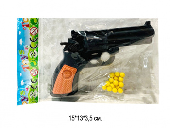 Оружие арт. 003-1 Пистолет с пульками в пак.•