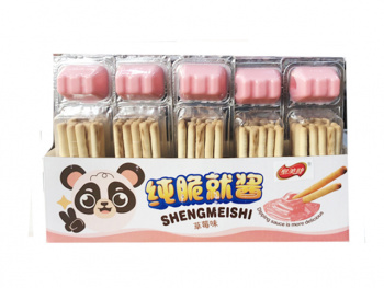 Печенье арт. 861722-30/861005 Палочки с клубничной пастой 30 шт. в кор.*#